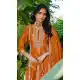 Orange Chinon Embroidery Party Wear Palazzo Suit - 220088