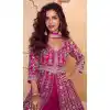 Wine Silk Plus Size Palazzo Suits Collection - 220093