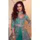 Teal Blue Real Chinon Embroidery Salwar Suit - 220095