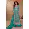 Teal Blue Real Chinon Embroidery Salwar Suit - 220095