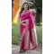 Burgundy Pure Banarasi Silk Weaving Traditional Wear Saree - 220105
