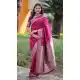 Burgundy Pure Banarasi Silk Weaving Traditional Wear Saree - 220105