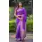 Purple Pure Banarasi Silk Traditional Zari Saree - 220109