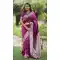 Wine Pure Banarasi Silk Zari Weaving Traditional Wear Saree - 220111