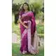 Wine Pure Banarasi Silk Zari Weaving Traditional Wear Saree - 220111