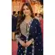 Navy Blue Georgette Embroidered Sharara Suit - 220167