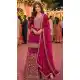 Pink Georgette Mirror Work Sharara Suit - 220168