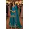 Blue Chinon Silk Embroidery Work Palazzo Suit - 220171