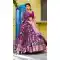 Light Pink Tasar Silk Kalamkari Chaniya Choli - 220212