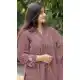 Elegant Mauve Georgette Embroidery Pakistani Suit - 220269