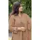 Beige Georgette Embroidery Work Ethnic Pakistani  Suit - 220272