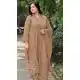Beige Georgette Embroidery Work Ethnic Pakistani  Suit - 220272