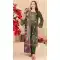 Elegant Green Cotton Embroidery Work Pakistani Suit - 14959220299
