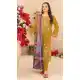 Yellow Cotton Designer Pakistani Suit with Embroidery Work - 14959220301