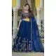 Blue Rangoli Silk Sequins Work Lehenga Choli - 220341