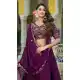 Wine Rangoli Silk Thread Work Lehenga Choli - 220343
