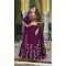 Wine Rangoli Silk Thread Work Lehenga Choli - 220343