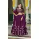 Wine Rangoli Silk Thread Work Lehenga Choli - 220343