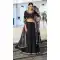 Elegant Black Vichitra Silk Lehenga Choli with Embroidery - 220362