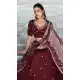 Maroon Vichitra Silk Embroidery Work Lehenga Choli - 220364
