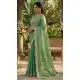 Sea Green Fendy Chiffon Embroidery Saree - 220426