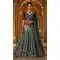 Multi Japan Satin Silk Party Wear Lehenga - 220432