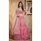 Pink Butterfly Net Coding Work Lehenga Choli - 220433