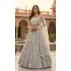 Off White Butterfly Net Embroidered Lehenga Choli - 220434