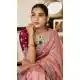 Pink Slub Silk C-Pallu Traditional Saree - 220515