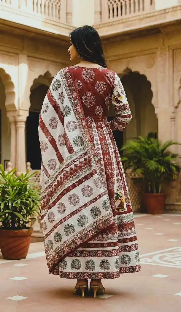 Elegant Multi Cotton Rayon Designer Navratri Chaniya Choli - 167665778
