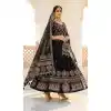 Black Cotton Rayon Plus Size Navratri Chaniya Choli - 167665780