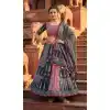 Blue Printed Plus Size Navratri Chaniya Choli - 167665783