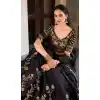Black Rangoli Silk Plus Size Navratri Chaniya Choli - 170637739