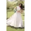 White Plus Size Navratri Chaniya Choli with Roman Silk Gota Work - 172468859