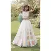 White Plus Size Navratri Chaniya Choli with Roman Silk Gota Work - 172468859