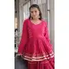 Pink Cora Cotton Designer Plus Size Navratri Chaniya Choli - 172568919