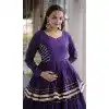 Purple Gota Patti Festive Plus Size Navratri Chaniya Choli - 172568920