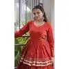 Rust Cora Cotton Traditional Plus Size Navratri Chaniya Choli - 172568921