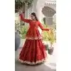 Rust Cora Cotton Traditional Plus Size Navratri Chaniya Choli - 172568921