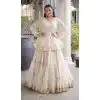 White Gota Patti Lace Party Wear Plus Size Navratri Chaniya Choli - 172568922