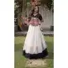 Green Mirror Lace Roman Silk Plus Size Navratri Chaniya Choli - 172658968