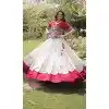 White Roman Silk Mirror Lace Plus Size Navratri Chaniya Choli - 172658970