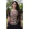 Black Designer Kutchi Patch Work Plus Size Navratri Chaniya Choli - 173279364
