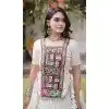 Off White Traditional Plus Size Navratri Chaniya Choli with Kutchi Work - 173279366