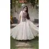 Off White Kora Cotton Festive Chaniya Choli with Kutchi Patch Work - 173279366