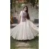 Off White Traditional Plus Size Navratri Chaniya Choli with Kutchi Work - 173279366