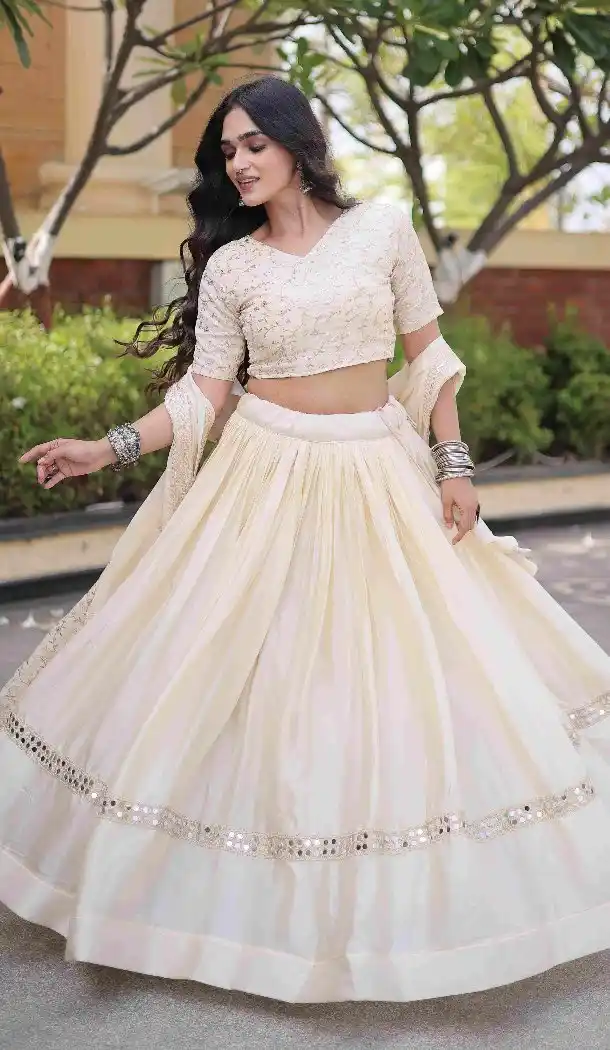 Chiku Glory Satin Plus Size Navratri Chaniya Choli with Jari - 173389450