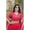 Pink Sequins Embroidery Plus Size Navratri Chaniya Choli - 173389451