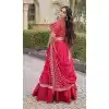 Pink Sequins Embroidery Plus Size Navratri Chaniya Choli - 173389451