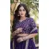 Purple Jari Work Glory Satin Plus Size Navratri Chaniya Choli - 173389452